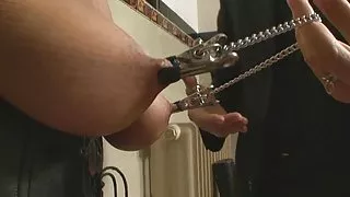 عجیب و غریب bdsm, شیوه زندگی سیاه و سفید آمد به انجمن شیطان کاملا